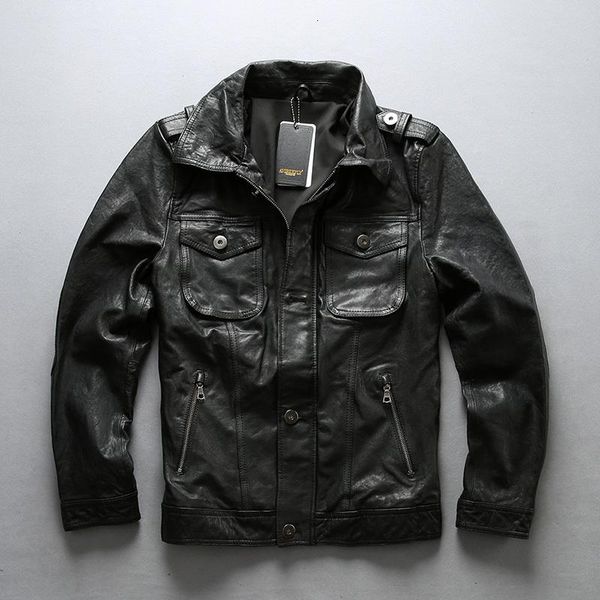 men's leather & faux vintage black sheepskin jacket genuine motorcycle biker jackets male brand large size coats
men's leather & faux vintage black sheepskin jacket genuine motorcycle biker jackets male brand large size coats