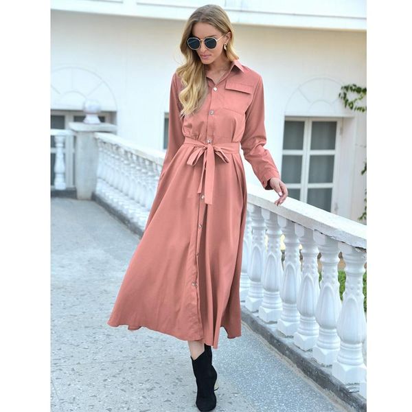 casual dresses lugentolo shirt dress women fashion long sleeve plus size sashes single-breasted ankle-length a-line solid, Black;gray
casual dresses lugentolo shirt dress women fashion long sleeve plus size sashes single-breasted ankle-length a-line solid, Black;gray