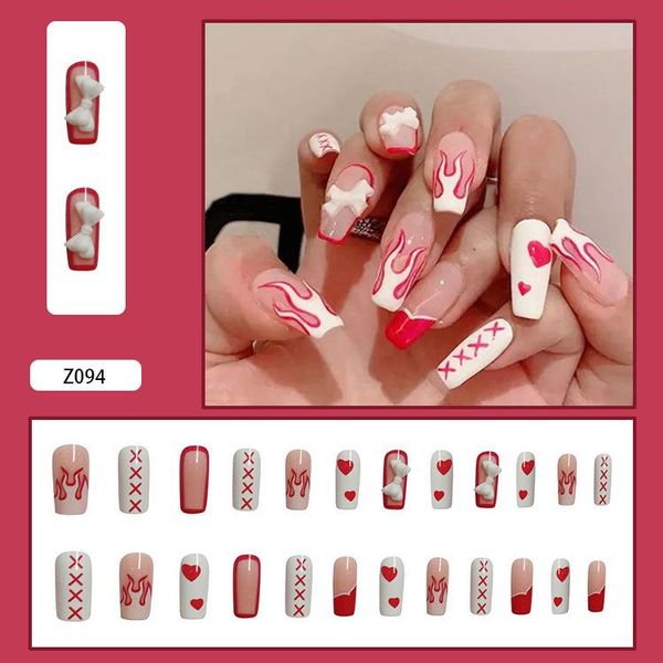 false nails 24pcs flame shape wear long paragraph fashion manicure patch save time wearable nail wh998, Red;gold
false nails 24pcs flame shape wear long paragraph fashion manicure patch save time wearable nail wh998, Red;gold