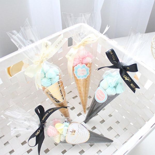 gift wrap 50pcs transprant plastic sweet diy wedding bags clear cone packing birthday party cellophane storage candy kids bag
gift wrap 50pcs transprant plastic sweet diy wedding bags clear cone packing birthday party cellophane storage candy kids bag