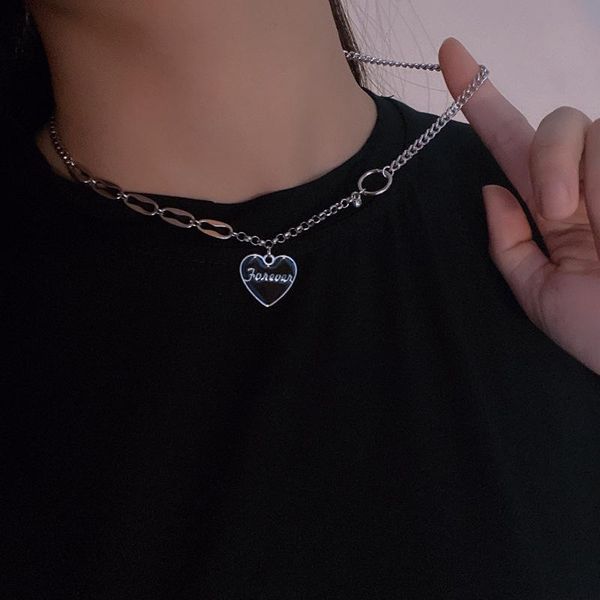 chains girls temperament hiphop necklaces black love pendant statement necklace, Silver
chains girls temperament hiphop necklaces black love pendant statement necklace, Silver