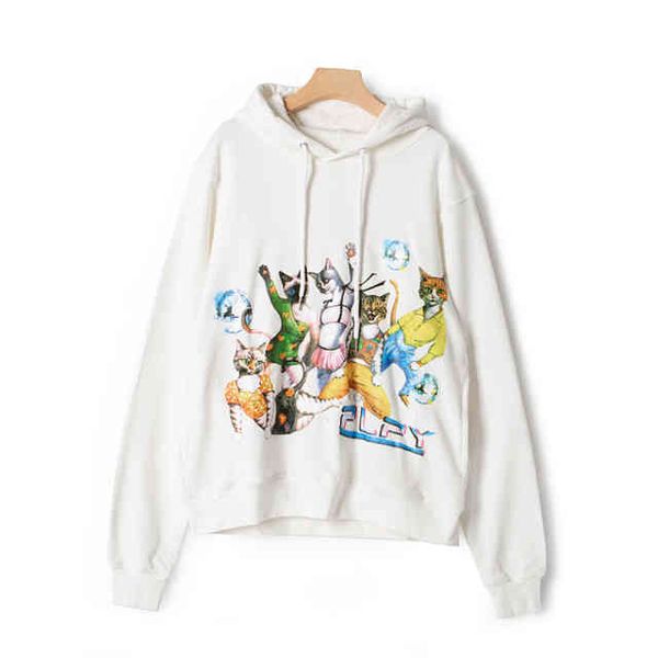 cats print women white cotton hoodies early autumn 2021 ladies long sleeve drawstring pullover female hooded sweatshirts, Blue;black
cats print women white cotton hoodies early autumn 2021 ladies long sleeve drawstring pullover female hooded sweatshirts, Blue;black