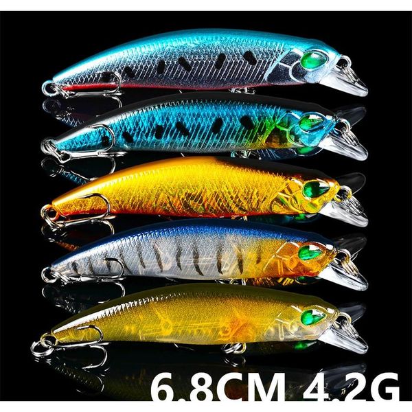 mixed 5 color 6.8cm 4.2g minnow fishing hooks fishhooks 8# hook plastic hard baits & lures pesca fishing tackle acc jllpfx soif
mixed 5 color 6.8cm 4.2g minnow fishing hooks fishhooks 8# hook plastic hard baits & lures pesca fishing tackle acc jllpfx soif