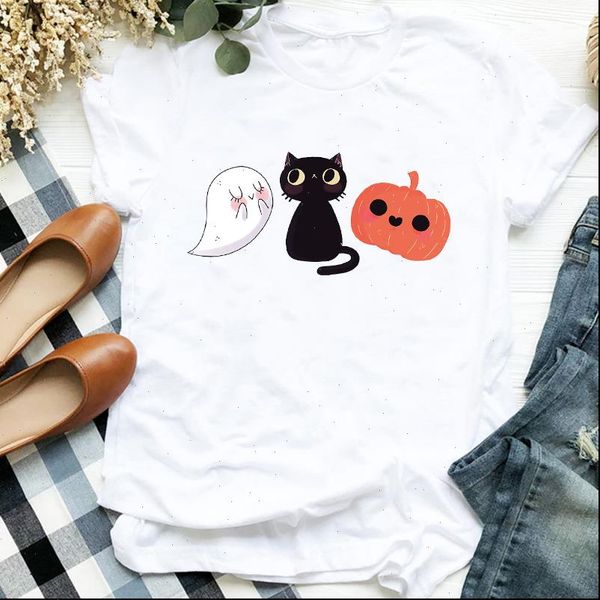 women lady cat pumpkin lovely printing autumn fall halloween print tshirt shirt clothes graphic female t tee womens t shirt, White
women lady cat pumpkin lovely printing autumn fall halloween print tshirt shirt clothes graphic female t tee womens t shirt, White