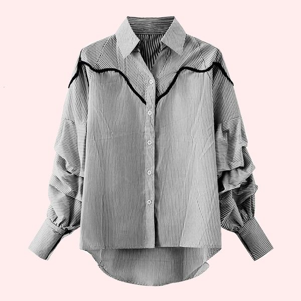 new estilo japo blusa primavera moda coreana temperamento casual listra nico breasted lapela manga sopro 2021 gx06, White
new estilo japo blusa primavera moda coreana temperamento casual listra nico breasted lapela manga sopro 2021 gx06, White