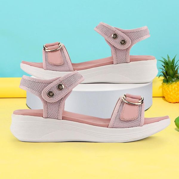 2021 new summer sandals for women hook-loop botton fashion sandals platform non-slip mesh soft comfy light elegant shoes, Black
2021 new summer sandals for women hook-loop botton fashion sandals platform non-slip mesh soft comfy light elegant shoes, Black