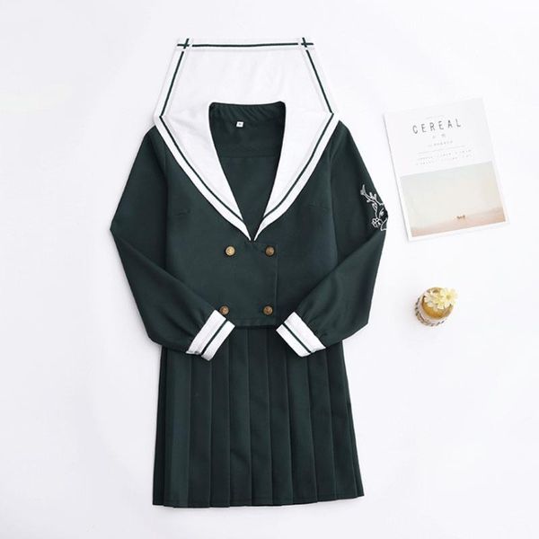 clothing sets forest deer sailor suit japanese korea style jk uniform short/long sleeve students clothes anime cosplay pleated skirt set, White
clothing sets forest deer sailor suit japanese korea style jk uniform short/long sleeve students clothes anime cosplay pleated skirt set, White
