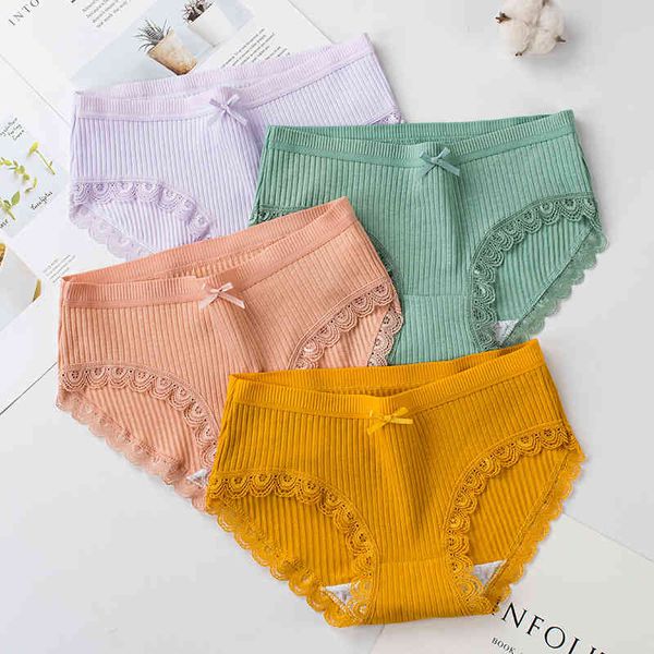 women's panties autumn and winter underwear cotton medium waist pure thread large wave lace girls size briefs, Black;pink
women's panties autumn and winter underwear cotton medium waist pure thread large wave lace girls size briefs, Black;pink