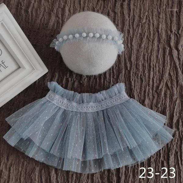 skirts born pography props lace skirt pearl headband set baby po shooting costume posing assist fotografie accessory, Blue 
skirts born pography props lace skirt pearl headband set baby po shooting costume posing assist fotografie accessory, Blue