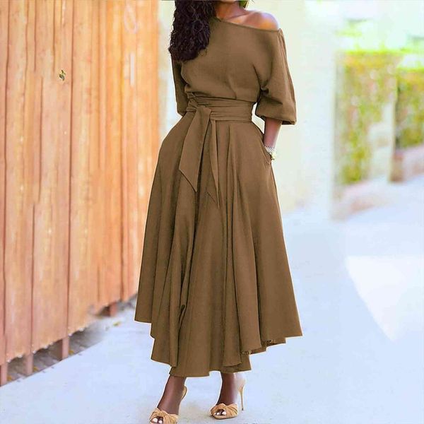 ruffle short sleeve slanted shoulder womens dress tie casual halter strap summer fashion loose long vestido, Black;gray
ruffle short sleeve slanted shoulder womens dress tie casual halter strap summer fashion loose long vestido, Black;gray