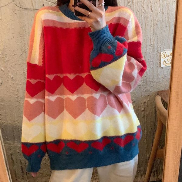 women's sweaters autumn and winter 2021 korean style loose fashion round neck lantern long sleeve pullover knitted sweater women, White;black
women's sweaters autumn and winter 2021 korean style loose fashion round neck lantern long sleeve pullover knitted sweater women, White;black