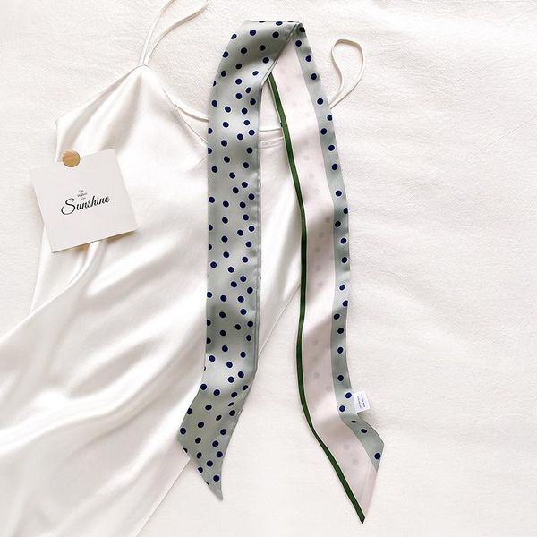 scarves long headband skinny hair scarf for women silk bag scarfs ladies fashion dot print neck wrist ribbon 130*7cm spring, Blue;gray
scarves long headband skinny hair scarf for women silk bag scarfs ladies fashion dot print neck wrist ribbon 130*7cm spring, Blue;gray