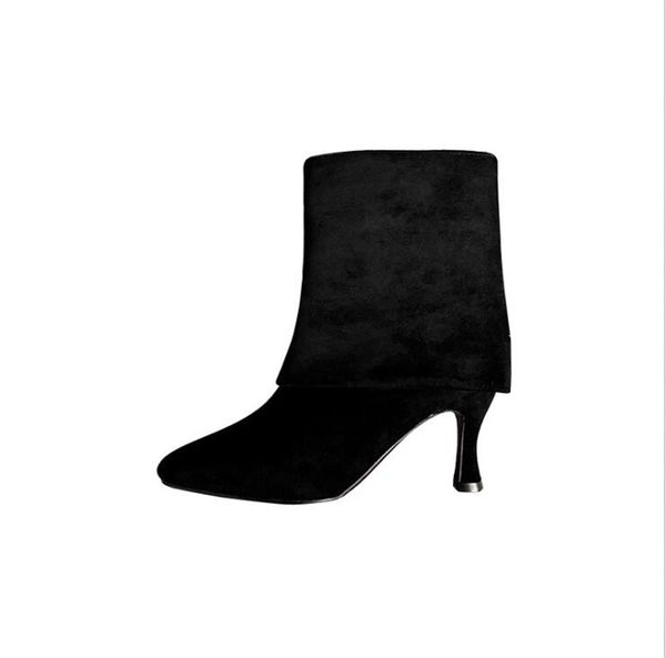 pointed toe slip-on ankle boots for women black flock stiletto high heels trouser tube boots for winter fashion street style
pointed toe slip-on ankle boots for women black flock stiletto high heels trouser tube boots for winter fashion street style