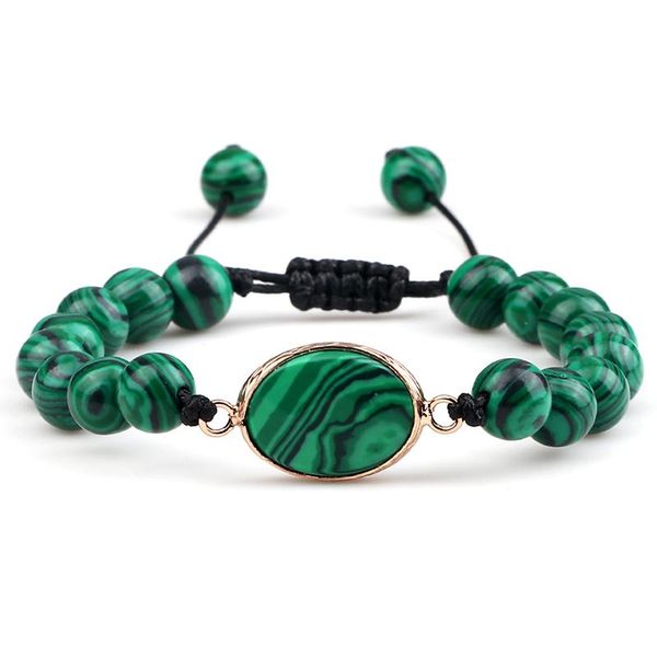 beaded, strands women bracelet fashion natural stone green malachite bead charm handmade wrap braided bracelets for men jewelry gift, Black
beaded, strands women bracelet fashion natural stone green malachite bead charm handmade wrap braided bracelets for men jewelry gift, Black