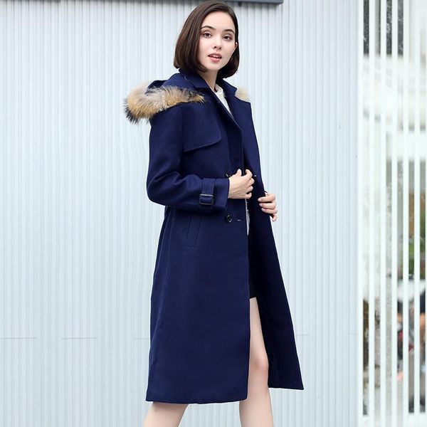 winter belted wool coat women fur hooded long sleeve woman winter coats and jackets double breasted trench coat for women, Black
winter belted wool coat women fur hooded long sleeve woman winter coats and jackets double breasted trench coat for women, Black