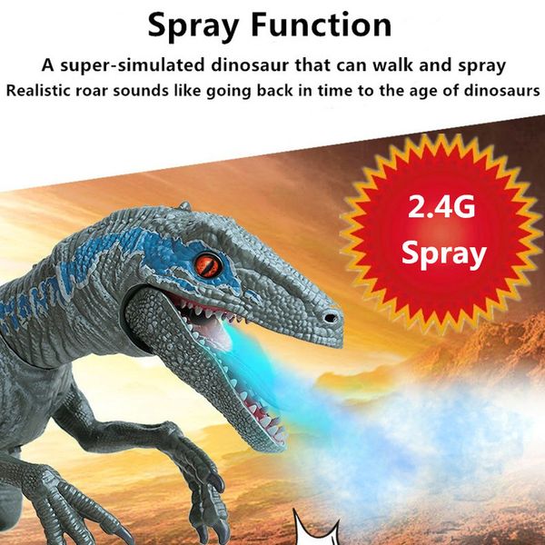 high simulation spray dinosaur 2.4g remote control rc robot dinosaur can walking sound music effect intelligent battle toy gifts
high simulation spray dinosaur 2.4g remote control rc robot dinosaur can walking sound music effect intelligent battle toy gifts