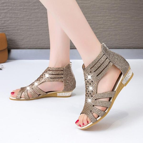 sandals vintage crystal women hollow out zip up shoes casual outdoor round toe flats buckle strap ladies comfort beach, Black
sandals vintage crystal women hollow out zip up shoes casual outdoor round toe flats buckle strap ladies comfort beach, Black