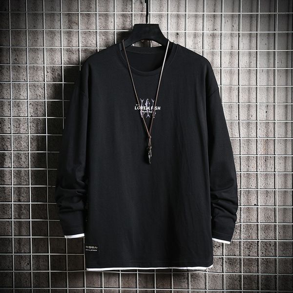 new 2021 autumn spring fashion fake two pieces black grey tshirt men's long sleeve casual o neck t-shirt for man tees 5skp, White;black
new 2021 autumn spring fashion fake two pieces black grey tshirt men's long sleeve casual o neck t-shirt for man tees 5skp, White;black