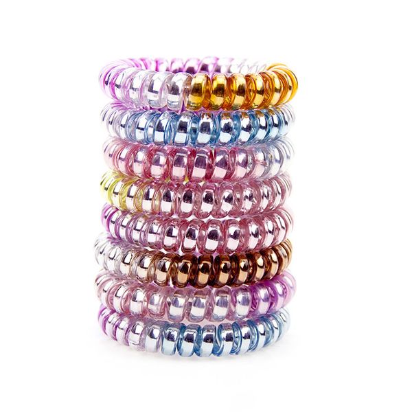 colorful telephone wire cord hair tie girls children elastic hairbands ring rope women lady fashion hair accessories, Slivery;white
colorful telephone wire cord hair tie girls children elastic hairbands ring rope women lady fashion hair accessories, Slivery;white