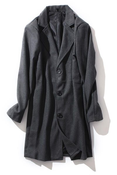 men's wool & blends 2021 men coats autumn winter solid color jacket luxurious brand clothing, Black
men's wool & blends 2021 men coats autumn winter solid color jacket luxurious brand clothing, Black