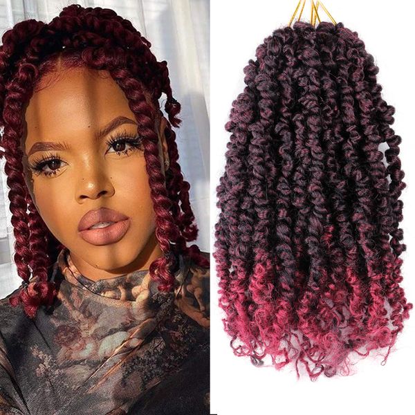 pre-looped fluffy crochet braid hair ombre synthetic braiding hair 12strands pre twisted passion twist crochet hair, Black
pre-looped fluffy crochet braid hair ombre synthetic braiding hair 12strands pre twisted passion twist crochet hair, Black
