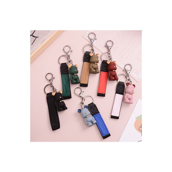 cartoon creative violent bear keychain fashion accessories resin bag car key pendant, Silver
cartoon creative violent bear keychain fashion accessories resin bag car key pendant, Silver