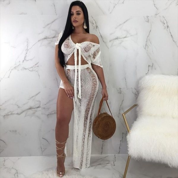 women's tracksuits summer beach knit women hollow out elegant sun two piece suits, Gray
women's tracksuits summer beach knit women hollow out elegant sun two piece suits, Gray