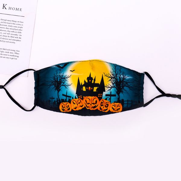 The Halloween Pumpkin Castle Calico mask can be washed repeatedly. Horror atmosphere masks for men and women
The Halloween Pumpkin Castle Calico mask can be washed repeatedly. Horror atmosphere masks for men and women