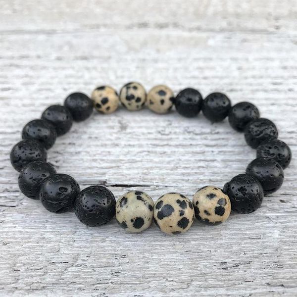 tennis 10mm dalmatian j-asper lava stone beads bracelets mala jewelry handmade elastic bracelet beaded gift for him, Golden;silver
tennis 10mm dalmatian j-asper lava stone beads bracelets mala jewelry handmade elastic bracelet beaded gift for him, Golden;silver