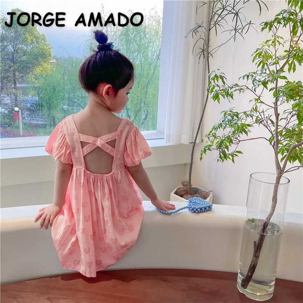 korean style summer kids girls dress pink love heart short puff sleeves open back princess children clothes e9025 210610, Red;yellow
korean style summer kids girls dress pink love heart short puff sleeves open back princess children clothes e9025 210610, Red;yellow