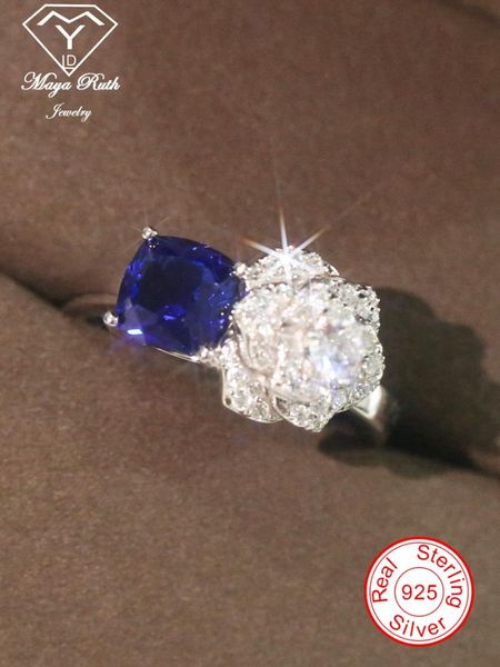 cluster rings created sapphire real echt 925 sterling silver party cocktail ring for women gift simulated blue gemstone rose flower shape cu, Golden;silver
cluster rings created sapphire real echt 925 sterling silver party cocktail ring for women gift simulated blue gemstone rose flower shape cu, Golden;silver