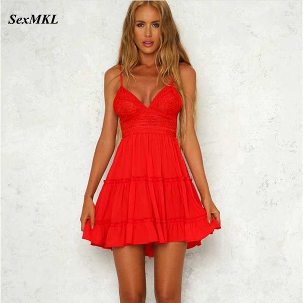 sexmkl backless women red dress summer cocktail party slim badycon short beach mini dresses female white lace dress 210528, Black;gray
sexmkl backless women red dress summer cocktail party slim badycon short beach mini dresses female white lace dress 210528, Black;gray