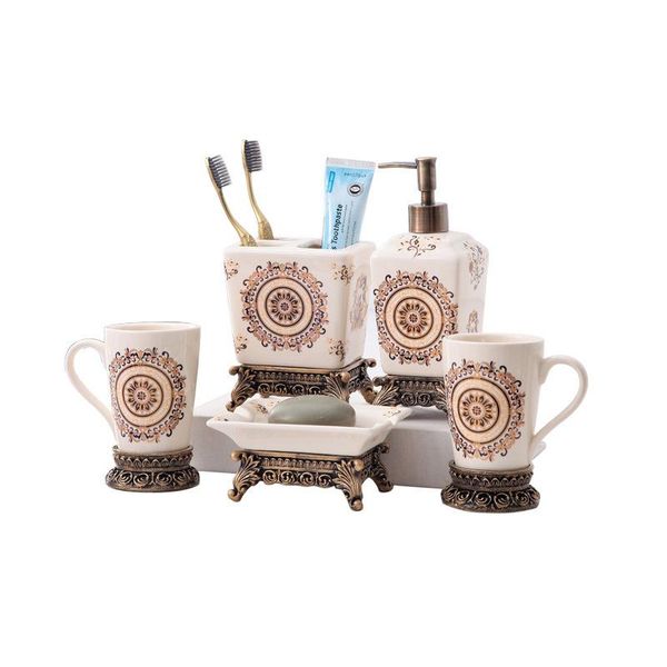 bath accessory set ice crack glaze porcelain bathroom supplies toothpaste dispenser toothbrush holder lotion bottle decoration accessories
bath accessory set ice crack glaze porcelain bathroom supplies toothpaste dispenser toothbrush holder lotion bottle decoration accessories