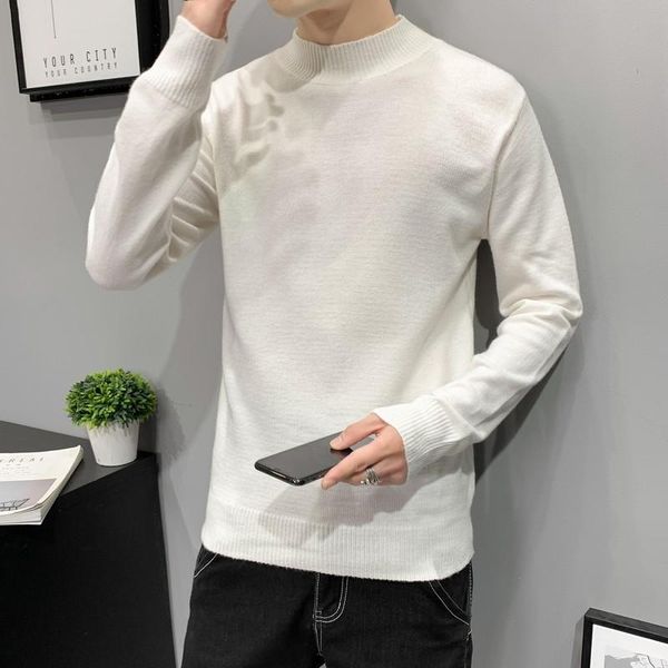 men's sweaters 2021 casual round neck sweater korean spring and autumn fashion slim knit bottoming shirt, White;black
men's sweaters 2021 casual round neck sweater korean spring and autumn fashion slim knit bottoming shirt, White;black