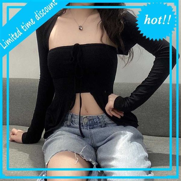 2021 autumn new women's wear solid color slim neck and bra long sleeve blouse, White
2021 autumn new women's wear solid color slim neck and bra long sleeve blouse, White