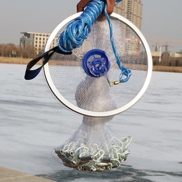 outdoor throw catch fishing nets crab fish trap hand cast network fishing tackle outdoor portable easy carrying
outdoor throw catch fishing nets crab fish trap hand cast network fishing tackle outdoor portable easy carrying