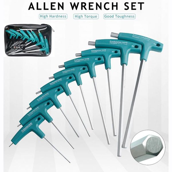 hand tools 6/9 pcs allen key hex wrench set flathead t-handle spanner socket screws hardware
hand tools 6/9 pcs allen key hex wrench set flathead t-handle spanner socket screws hardware