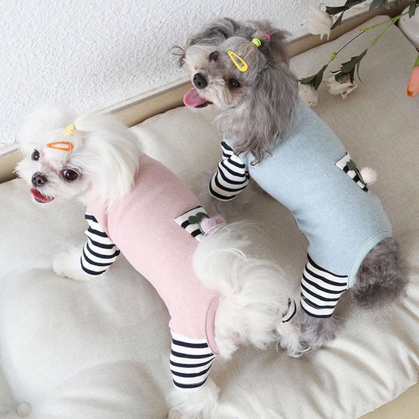 ysgj2020 new soft cherry striped four legged pet bodysuit autumn and winter 
ysgj2020 new soft cherry striped four legged pet bodysuit autumn and winter