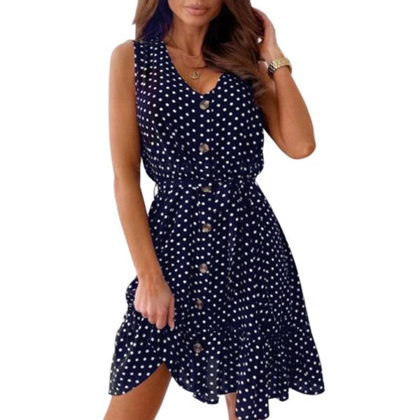 casual dresses polka dot print plus size dress women sleeveless lace-up ruffle summer fashion v-neck buttons beach, Black;gray
casual dresses polka dot print plus size dress women sleeveless lace-up ruffle summer fashion v-neck buttons beach, Black;gray