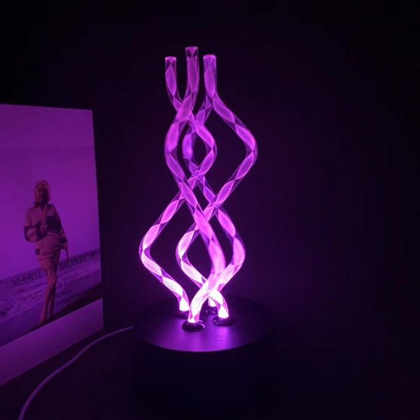 2021 novelty led rotating color change night light sticks constantly twisting beautiful home decor christmas gift usb/ power
2021 novelty led rotating color change night light sticks constantly twisting beautiful home decor christmas gift usb/ power