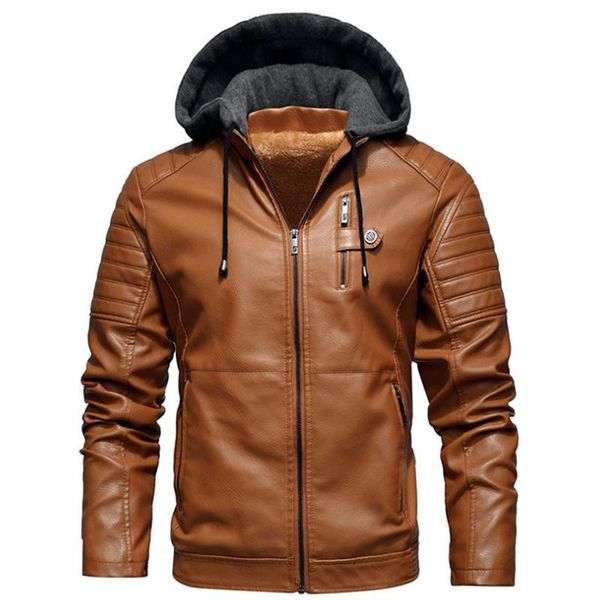 fashion hooded plus size xl-5xl coat winter men pu leather drawstring pocket zipper plush jacket streetwear male solid jacket, Black;brown
fashion hooded plus size xl-5xl coat winter men pu leather drawstring pocket zipper plush jacket streetwear male solid jacket, Black;brown