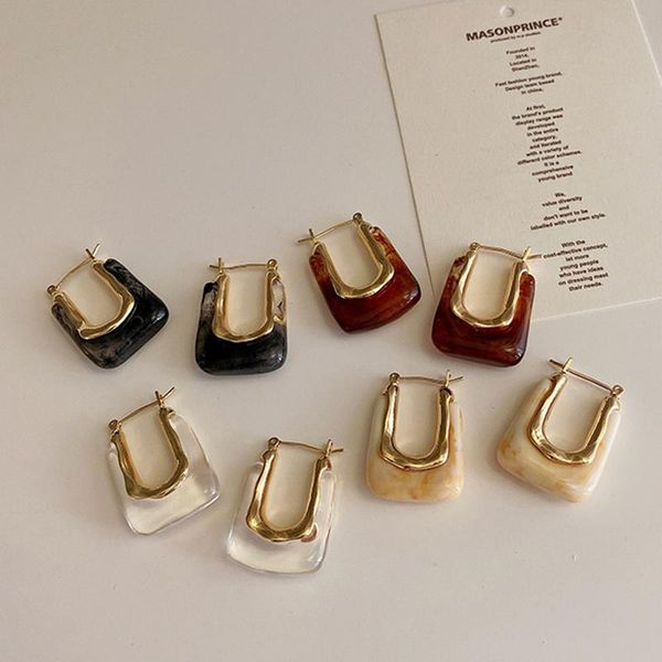hoop & huggie trendy transparent resin earrings for women girls geometric irregular metal acrylic party jewelry, Golden;silver
hoop & huggie trendy transparent resin earrings for women girls geometric irregular metal acrylic party jewelry, Golden;silver