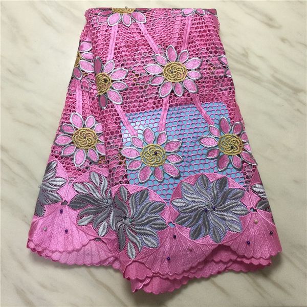 5yards/lot wonderful pink african water soluble fabric and flower embroidery french guipure lace material for dressing pl51757, Black;white
5yards/lot wonderful pink african water soluble fabric and flower embroidery french guipure lace material for dressing pl51757, Black;white