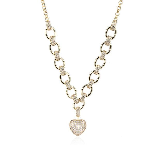 pendant necklaces omyfun luxury statement heart necklace cuban style choker for women gold color gift semijoyas n018, Silver
pendant necklaces omyfun luxury statement heart necklace cuban style choker for women gold color gift semijoyas n018, Silver