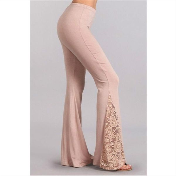 flared lace patchwork wide leg womens pant trousers high waist casual spring summer female stretch slim fit bottoms, Black;white
flared lace patchwork wide leg womens pant trousers high waist casual spring summer female stretch slim fit bottoms, Black;white