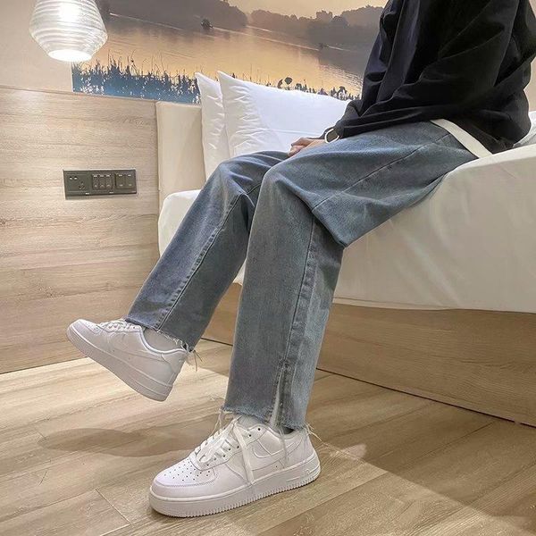 men's jeans 2021 spring summer loose denim men pants straight cowboy trousers man retro baggy for casual oversize d75, Blue
men's jeans 2021 spring summer loose denim men pants straight cowboy trousers man retro baggy for casual oversize d75, Blue