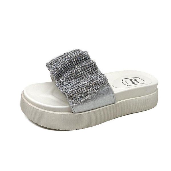 slippers summer women's 2021 fashion all-match folded vamp rhinestone embellishment trend open toe casual, Black
slippers summer women's 2021 fashion all-match folded vamp rhinestone embellishment trend open toe casual, Black