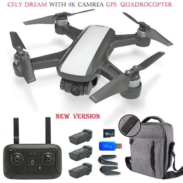 new version cfly dream gps rc drone brushless motor helicopter 5g wifi fpv 4k hd camera follow me mode positioning rc quadcopter
new version cfly dream gps rc drone brushless motor helicopter 5g wifi fpv 4k hd camera follow me mode positioning rc quadcopter
