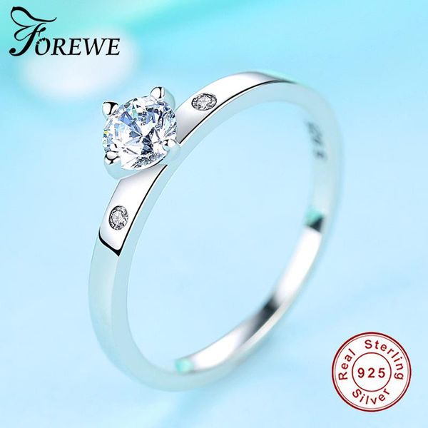wedding rings forewe 100% pure 925 sterling silver finger ring round cubic zirconia engagement for women simple trendy jewelry, Slivery;golden
wedding rings forewe 100% pure 925 sterling silver finger ring round cubic zirconia engagement for women simple trendy jewelry, Slivery;golden