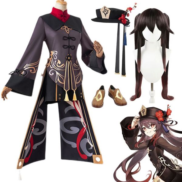 genshin impact hu tao cosplay costume game outfits dress halloween carnival women girl uniforms wig shoes, Black
genshin impact hu tao cosplay costume game outfits dress halloween carnival women girl uniforms wig shoes, Black